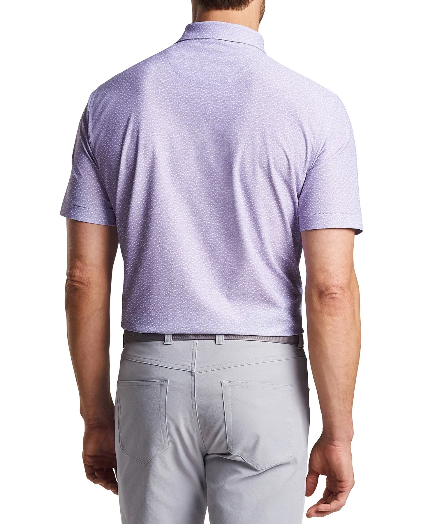 Peter Millar Short Sleeve Tee It High Print Polo Knit Shirt