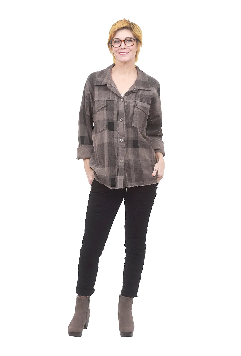 Ribbon-Side Corduroy Jogger, Black