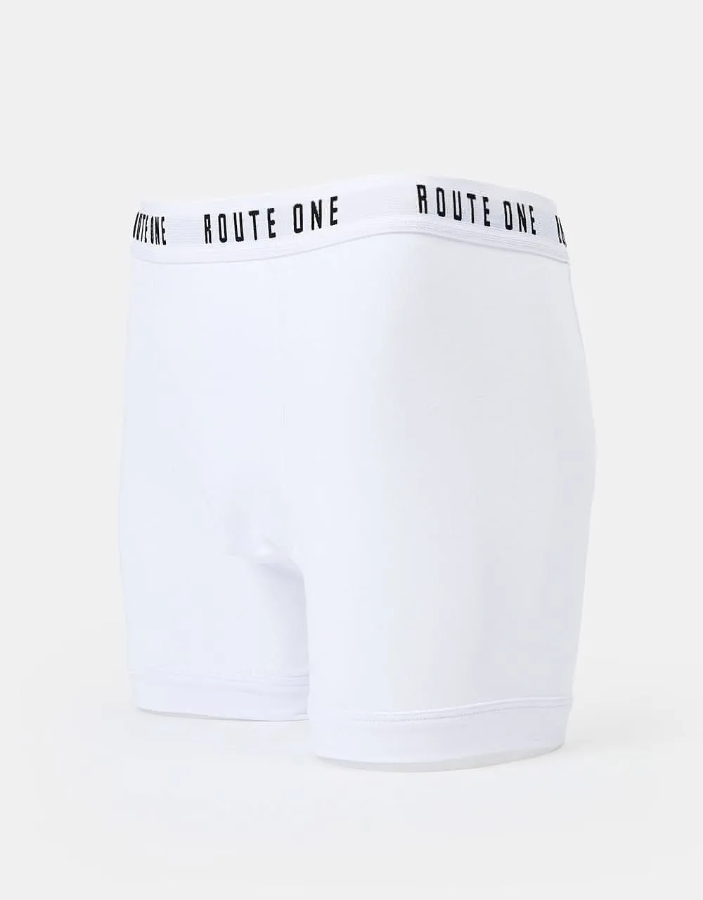 Route One Classic Boxer Shorts 2 Pack - White