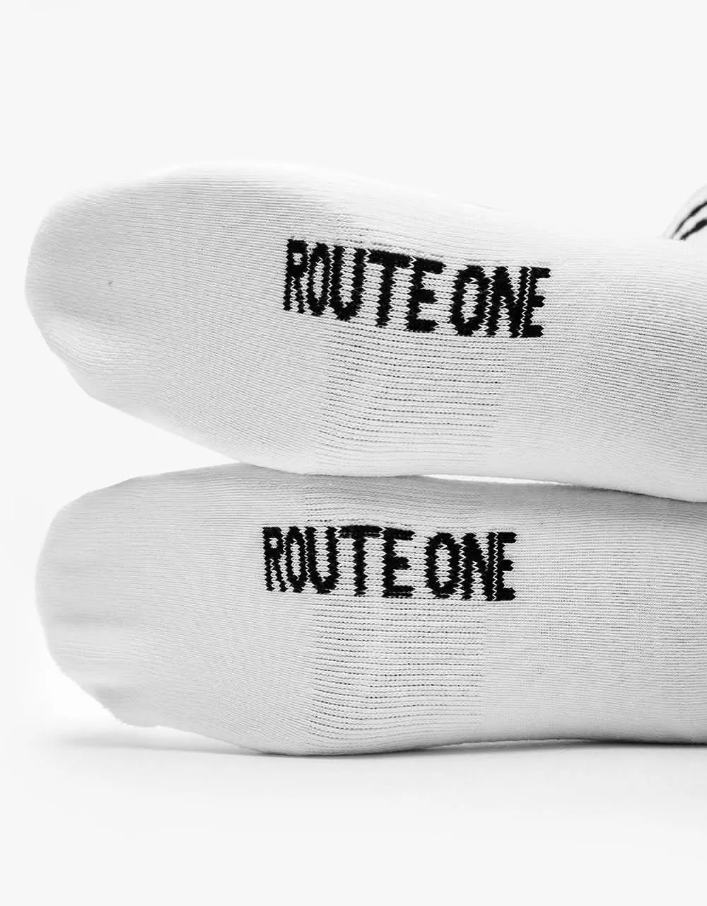 Route One Classic Crew Socks - White/Black