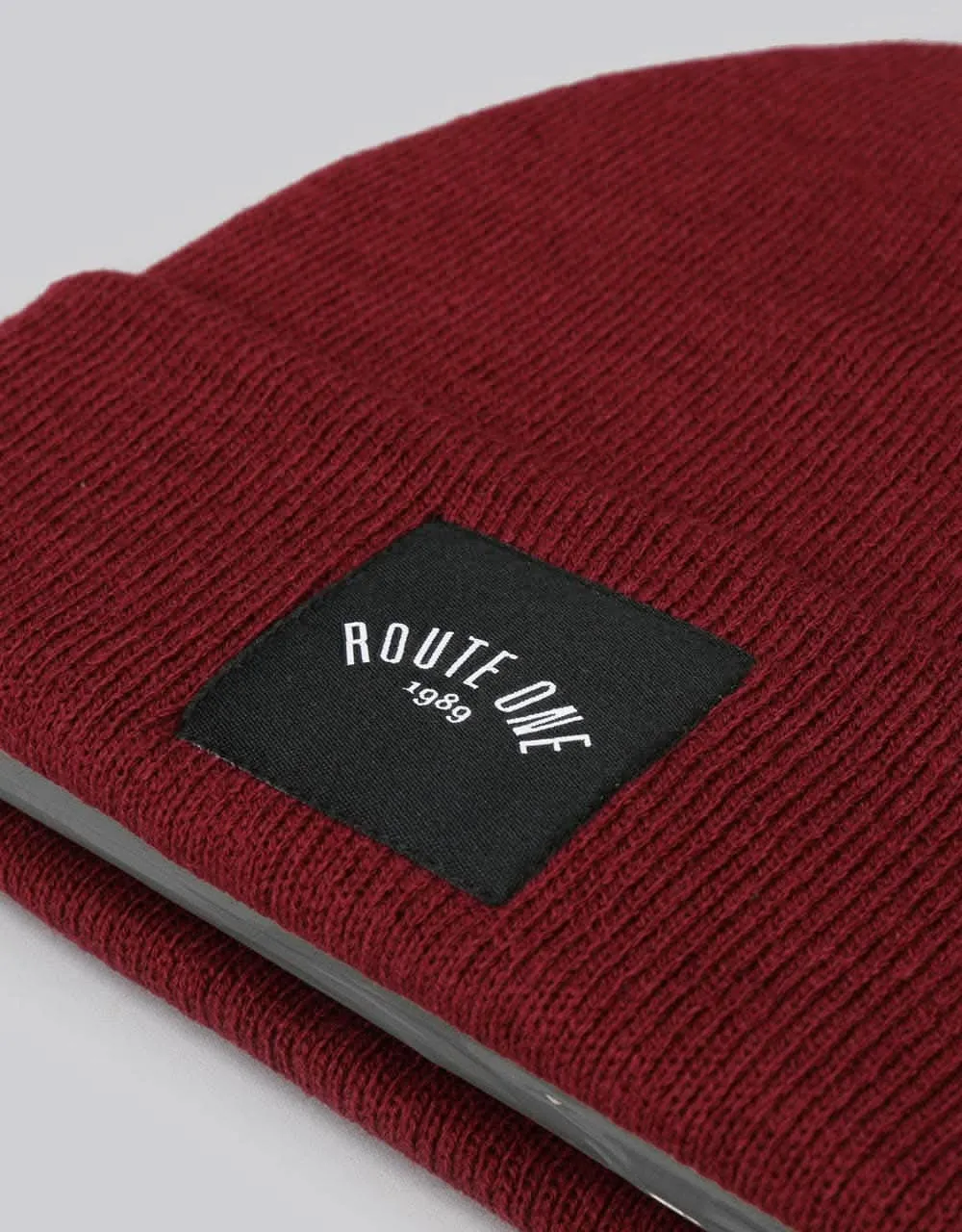 Route One Digital Cuff Beanie - Burgundy