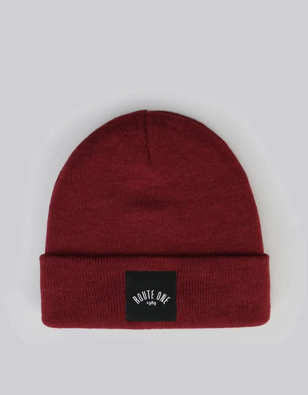 Route One Digital Cuff Beanie - Burgundy