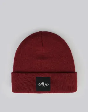 Route One Digital Cuff Beanie - Burgundy