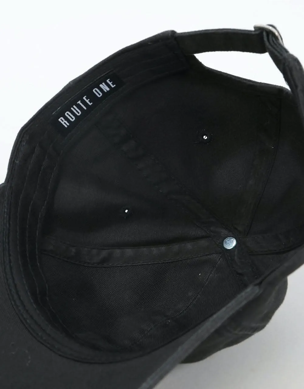 Route One Distorted Cap - Black
