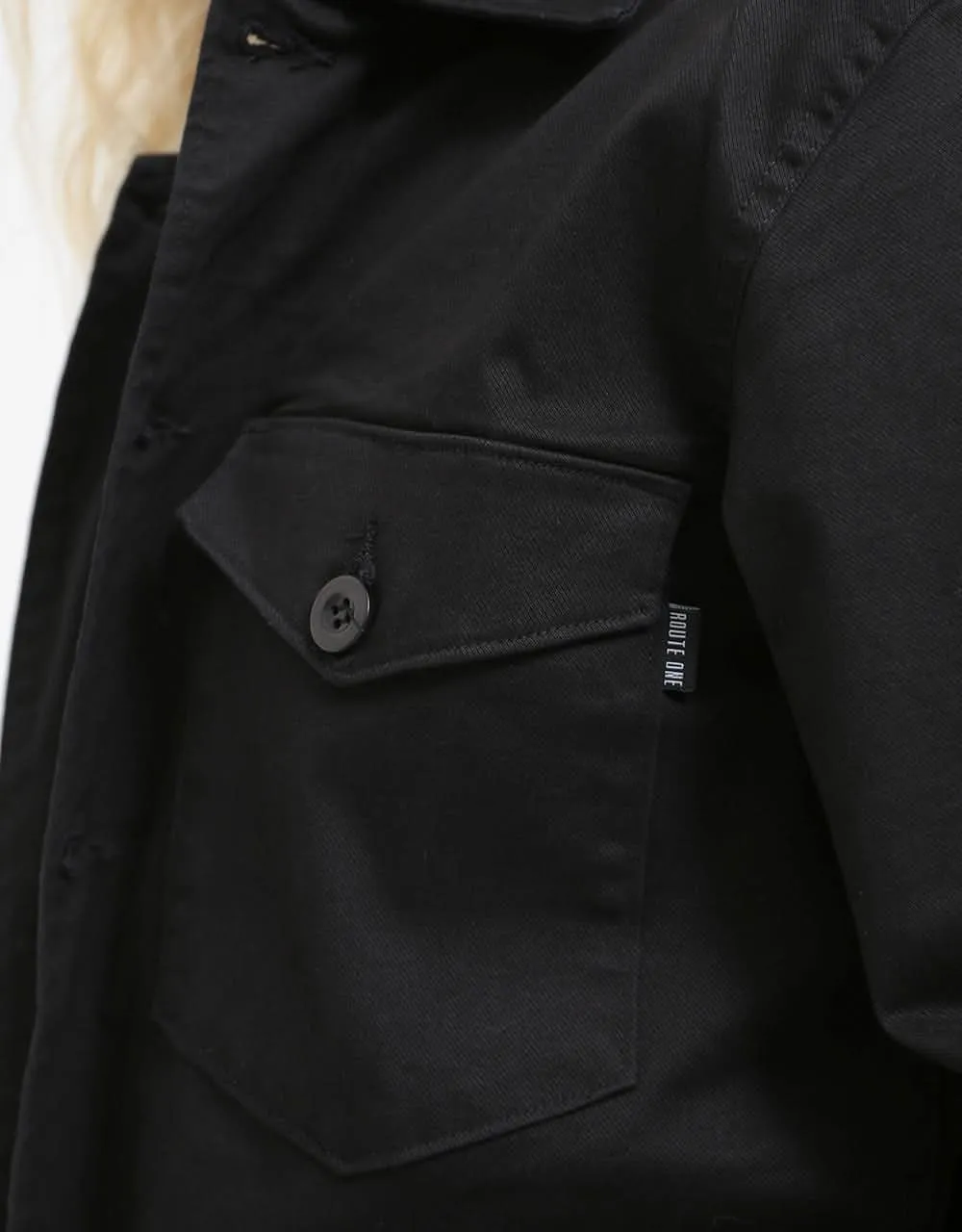 Route One Military Shirt - Black