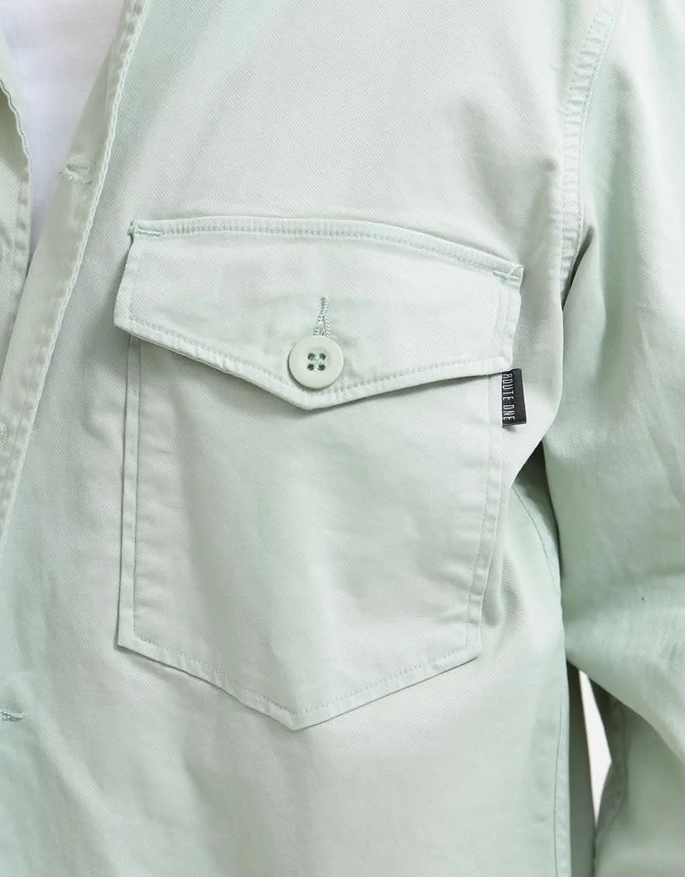 Route One Military Shirt - Dusty Mint