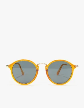 Route One Oversize Round Sunglasses - Yellow