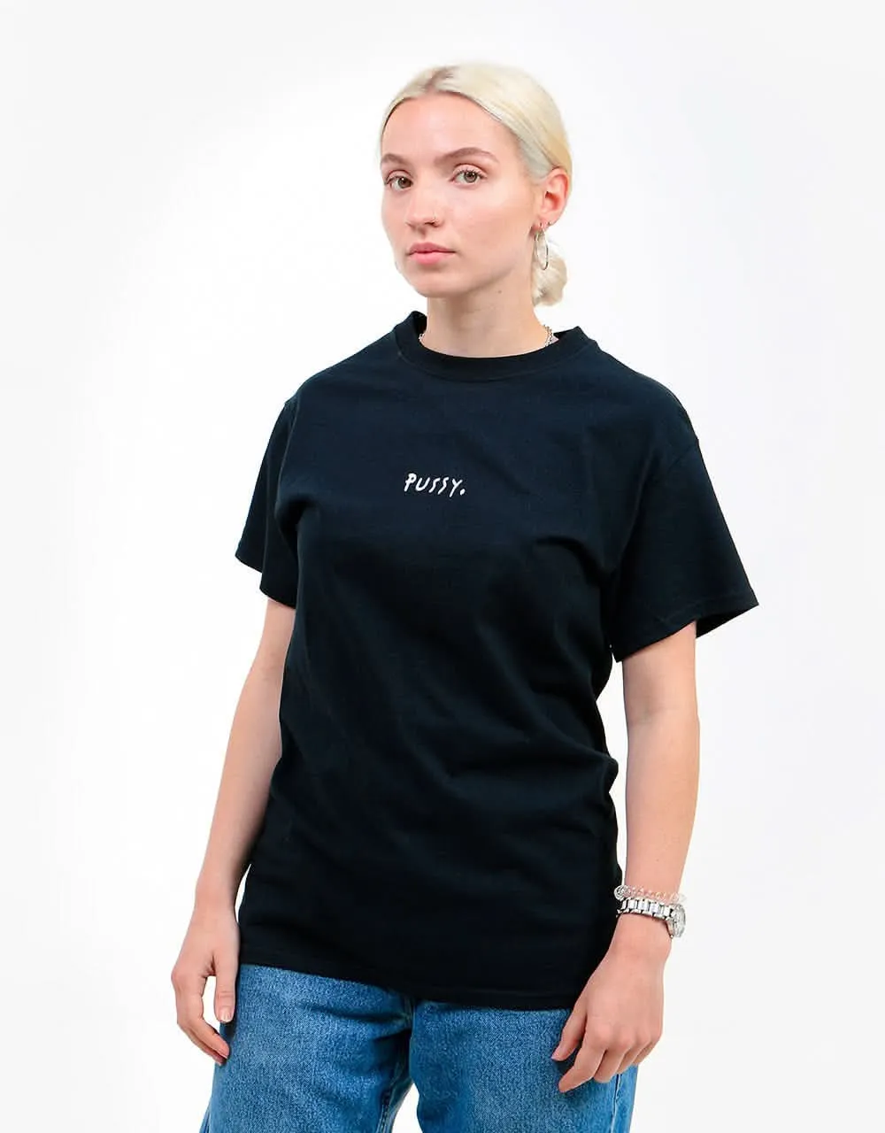Route One Pussy T-Shirt - Black