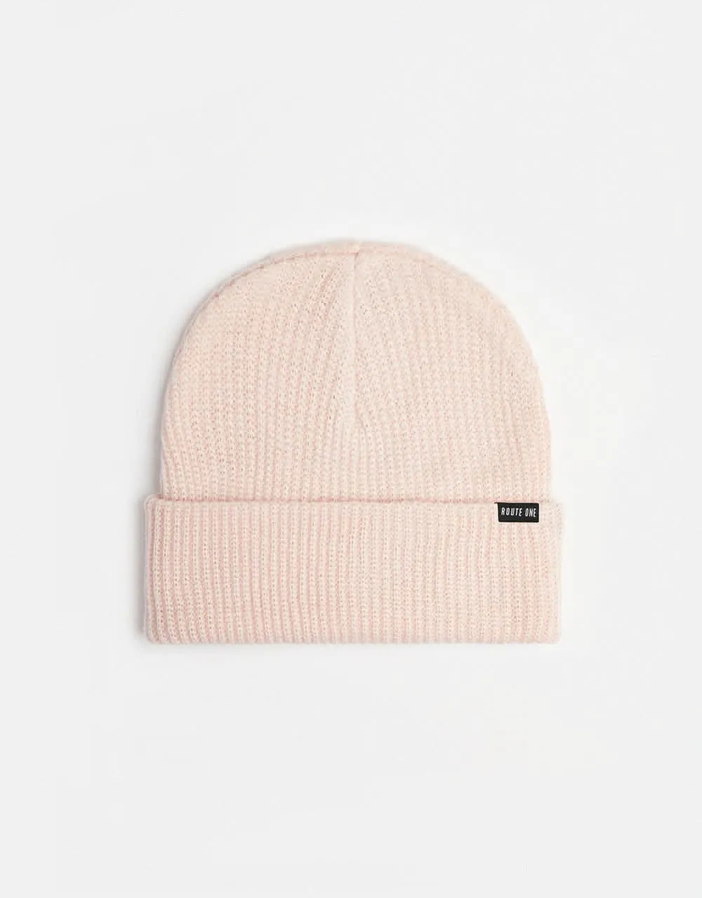 Route One Recycled Fisherman Beanie - Light Pink