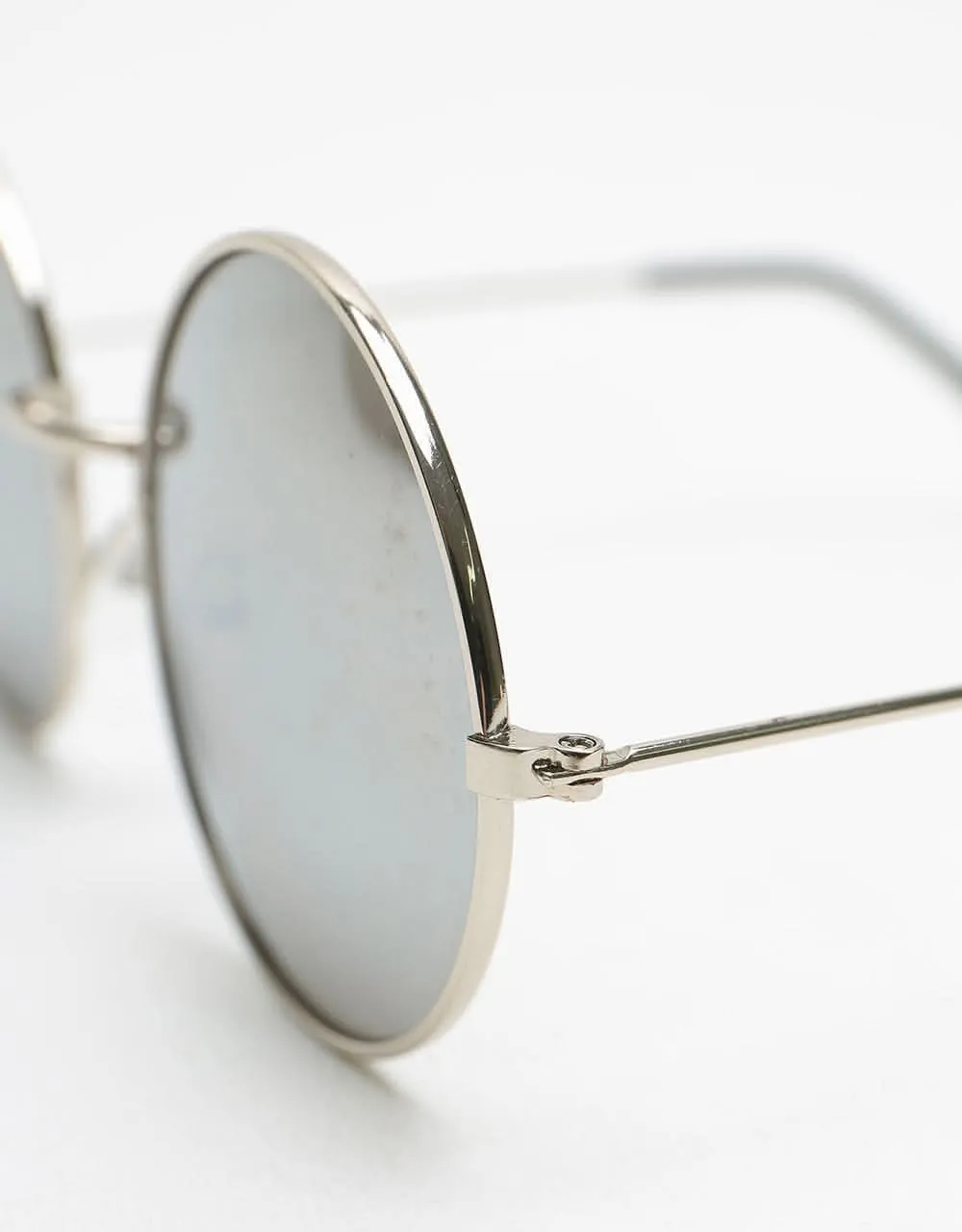 Route One Round Sunglasses - Silver
