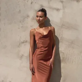 Satin Slip Maxi Dress | Elegant & Timeless