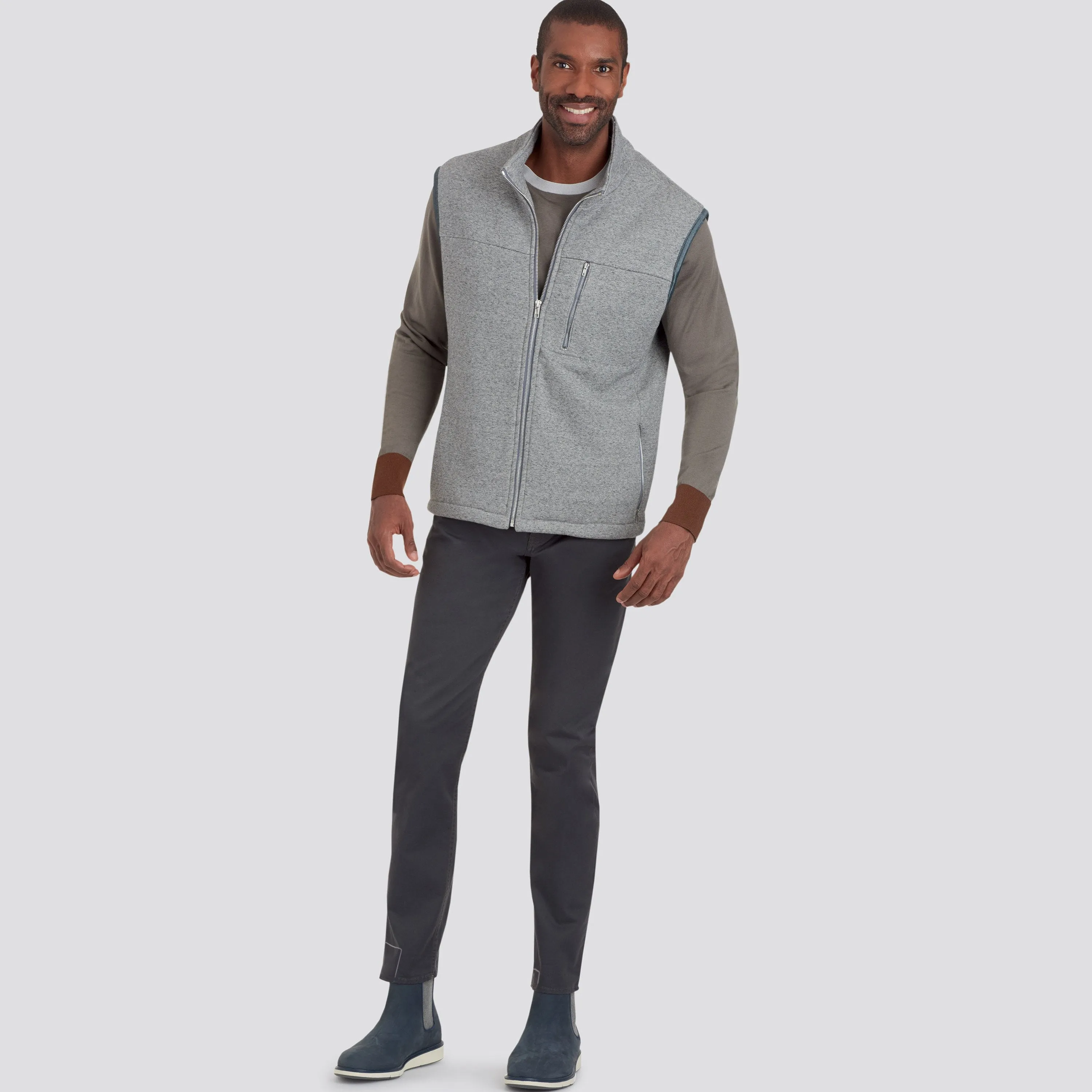 Simplicity 9191 Men's Gilet and Jacket Sewing Pattern