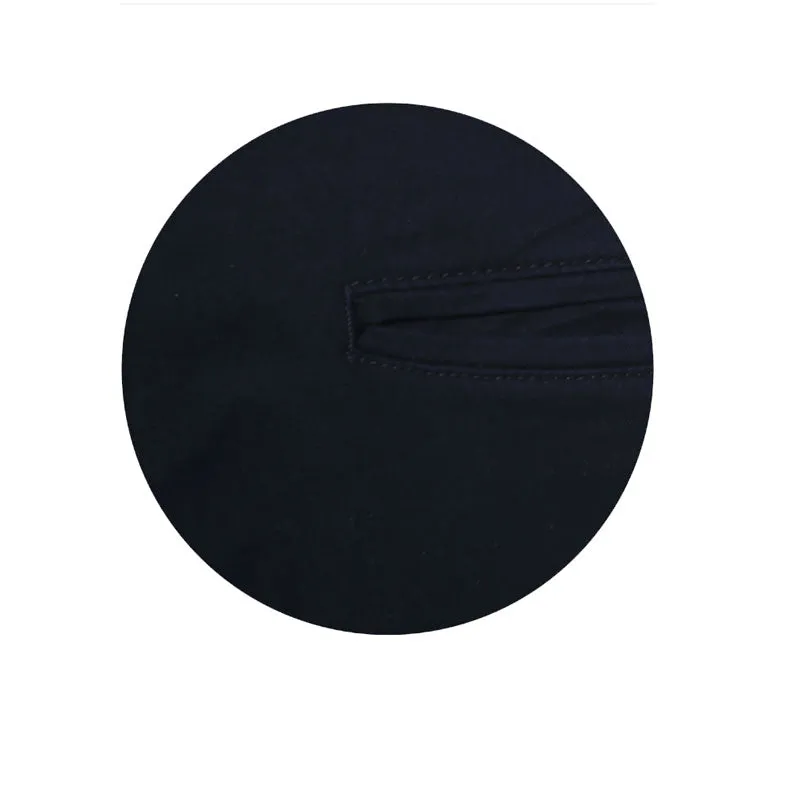 TT Navy Blue Solid Regular Fit Chinos
