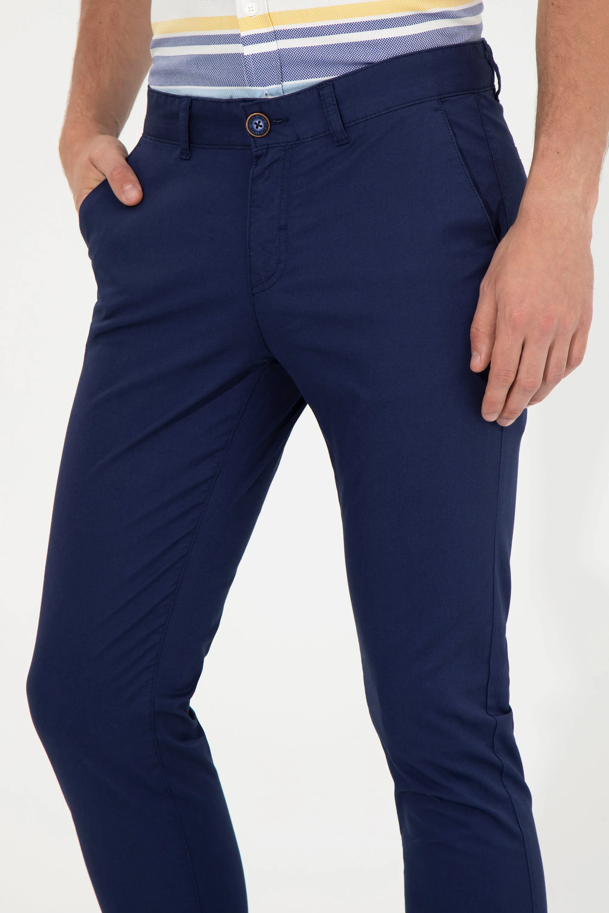 US Polo Assn. Men Chino Navy VR033 USPCH094