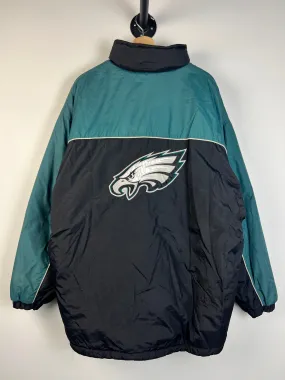 Vintage 90’s Unique Sports Philadelphia Eagles Reversible Fleece Lined Jacket