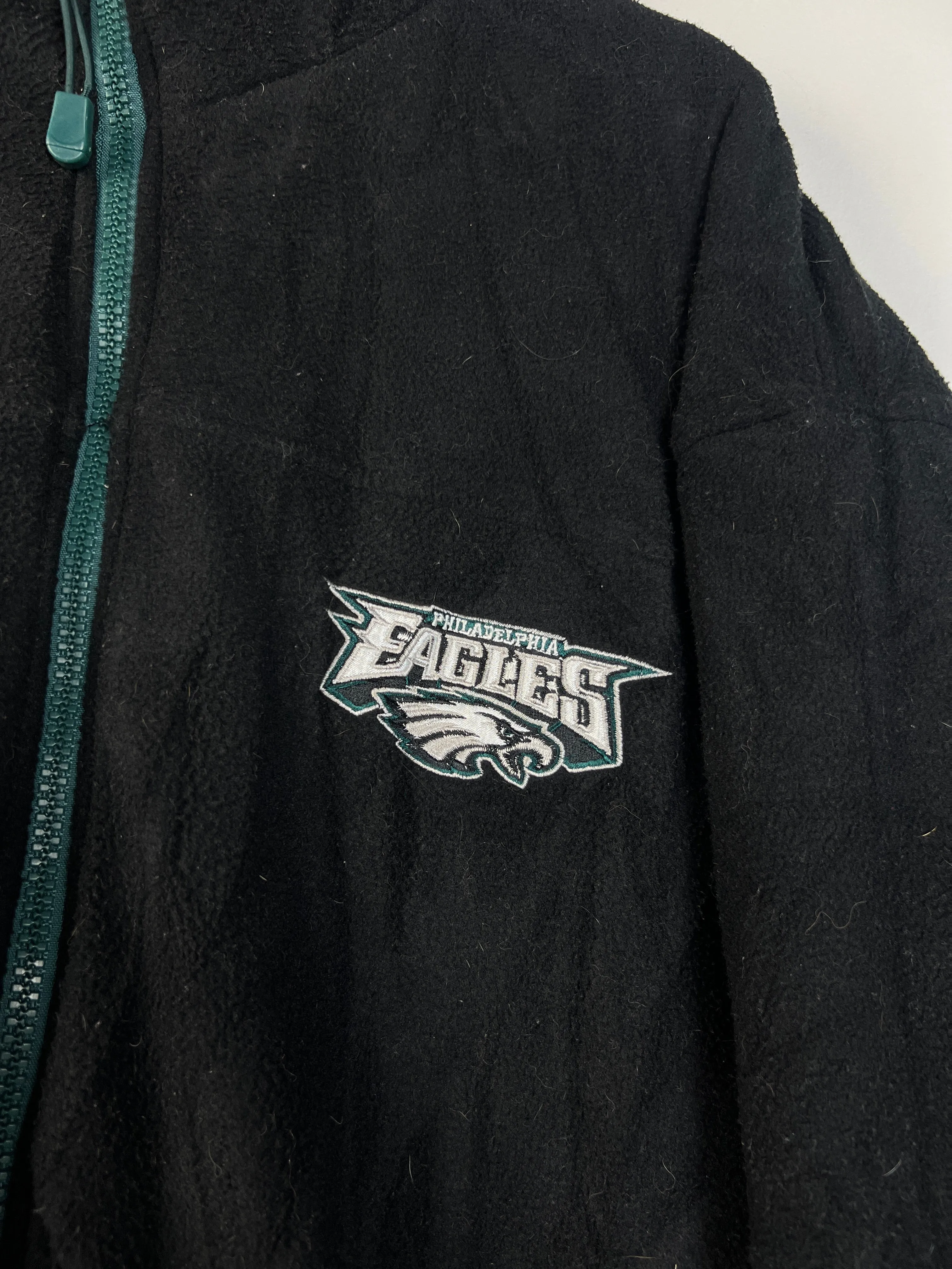 Vintage 90’s Unique Sports Philadelphia Eagles Reversible Fleece Lined Jacket