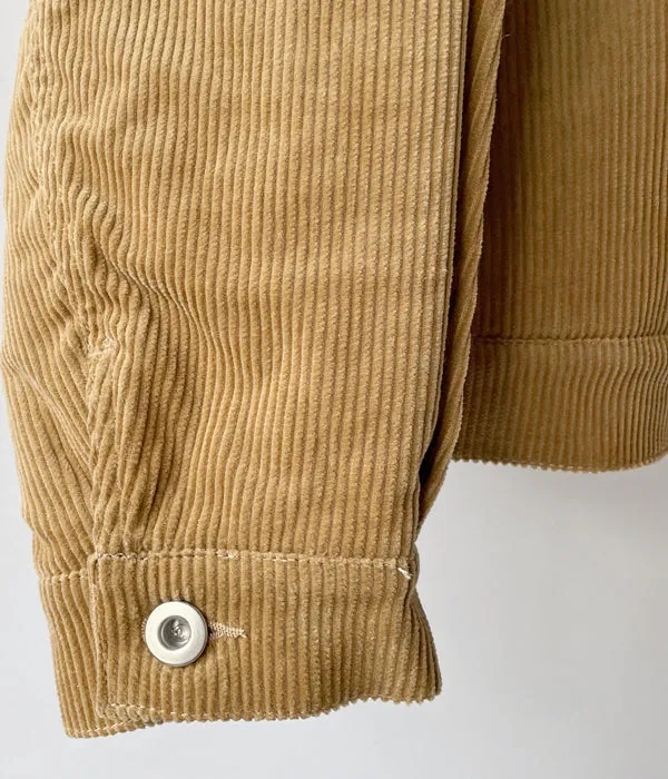 WELCOME-RAIN/CORDUROY JACKET (CAMEL)