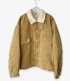 WELCOME-RAIN/CORDUROY JACKET (CAMEL)