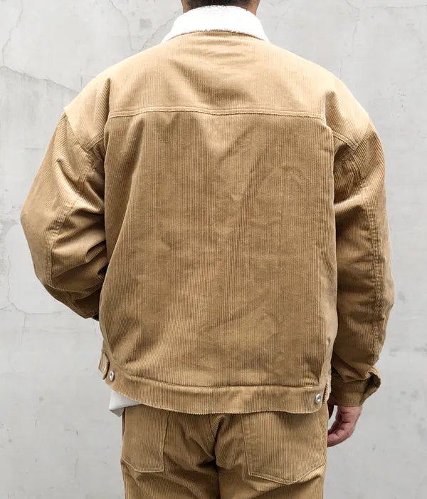 WELCOME-RAIN/CORDUROY JACKET (CAMEL)