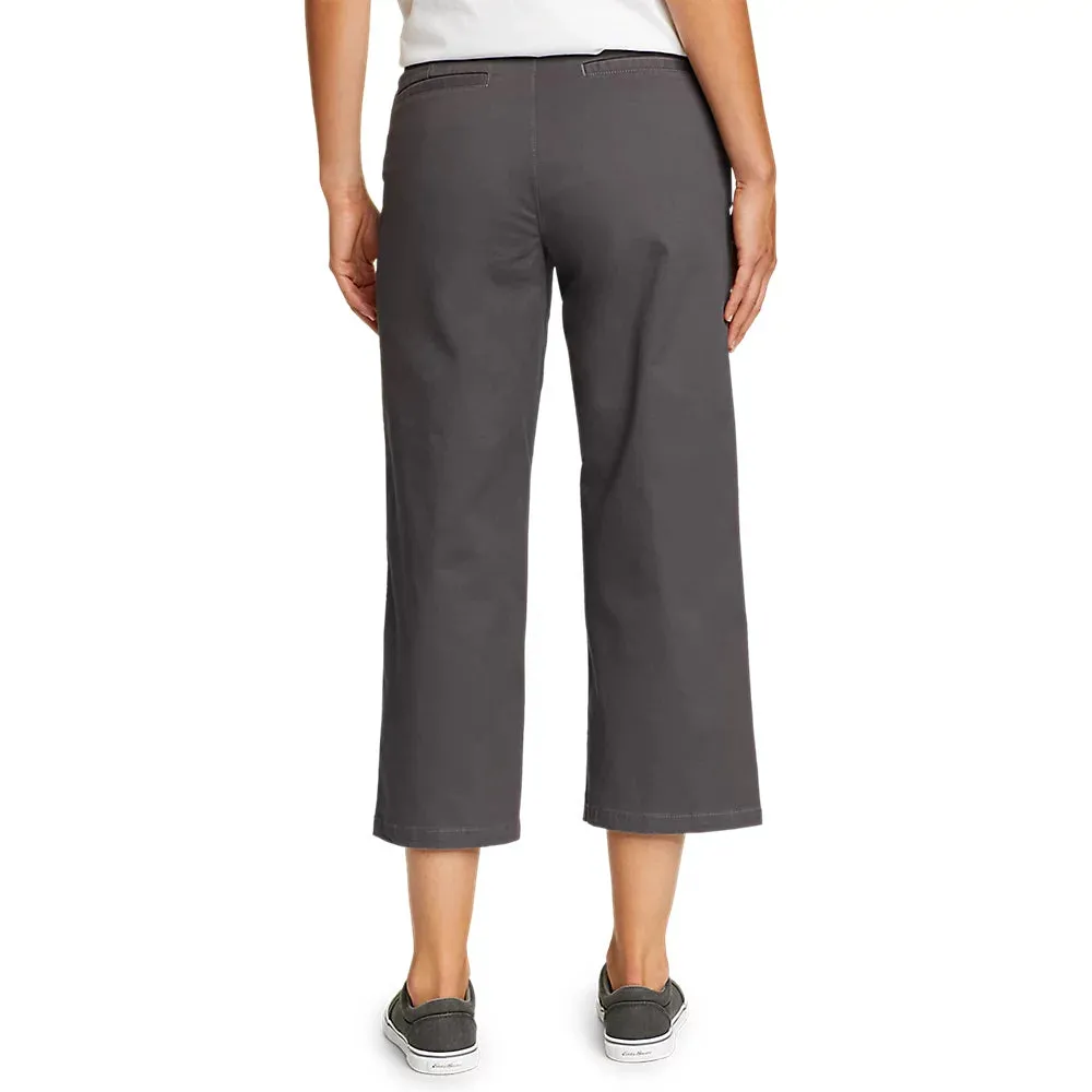 Women's Legend Wash High-Rise Wide-Leg Crop Pants