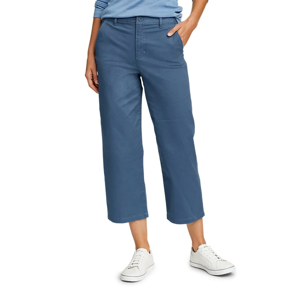 Women's Legend Wash High-Rise Wide-Leg Crop Pants
